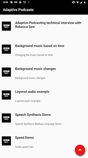 Adaptive Podcasting ekran görüntüsü