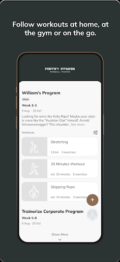 Fortify Fitness ekran görüntüsü
