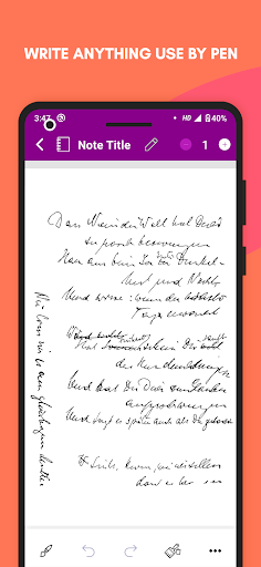 Super Handwriting Note ekran görüntüsü