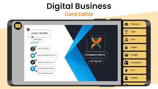 Business Card Maker & Editor ekran görüntüsü