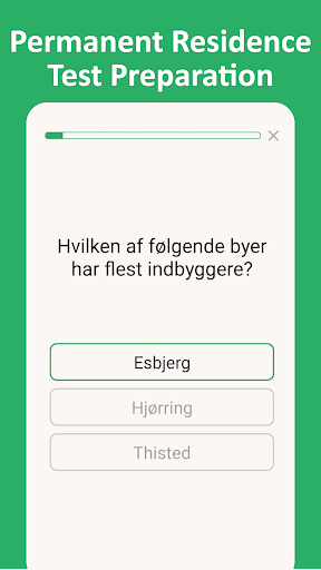 Permanent Residence Test: Quiz ekran görüntüsü