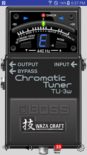 BOSS Tuner ekran görüntüsü