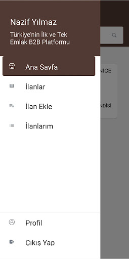 Emlak B2B ekran görüntüsü