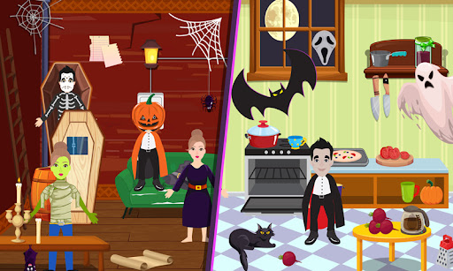 Pretend Play Halloween Party ekran görüntüsü