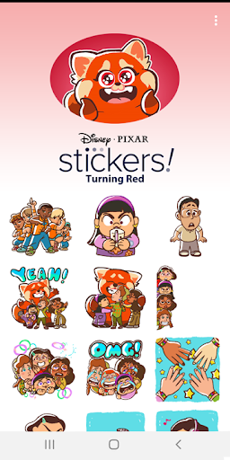 Pixar Stickers: Turning Red ekran görüntüsü