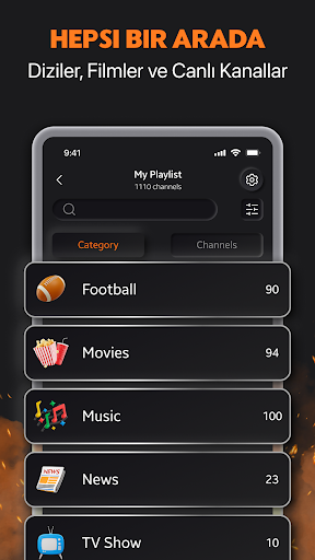 Smart IPTV Player Çevrimiçi TV ekran görüntüsü