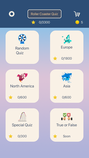 Roller Coaster Quiz ekran görüntüsü