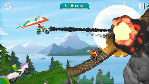 Airborne Motocross Bike Racing ekran görüntüsü