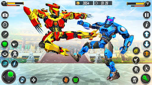 Kung fu karate robot dövüşü ekran görüntüsü