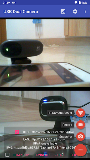 USB Dual Camera Pro ekran görüntüsü