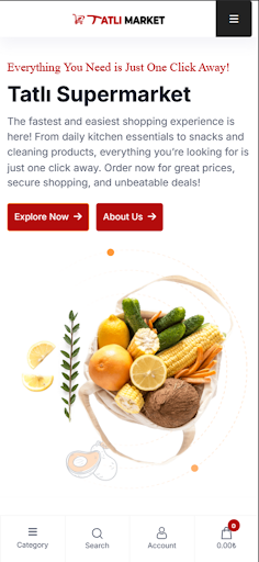 Tatlı Supermarket ekran görüntüsü