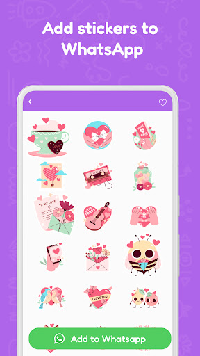 Stickers ekran görüntüsü