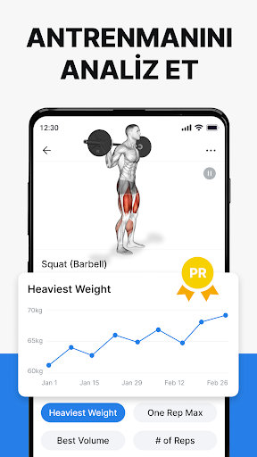 Hevy - Spor, Vücut Geliştirme ekran görüntüsü