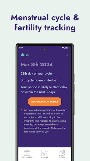 drip period & cycle tracker ekran görüntüsü