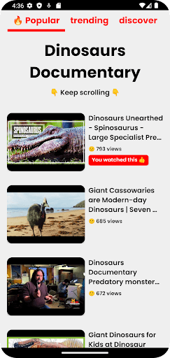 dinozor belgeseli ekran görüntüsü