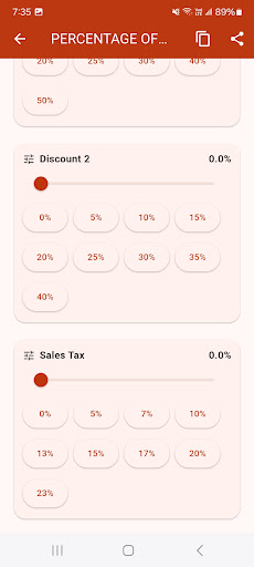 Percentage Off Calculator ekran görüntüsü