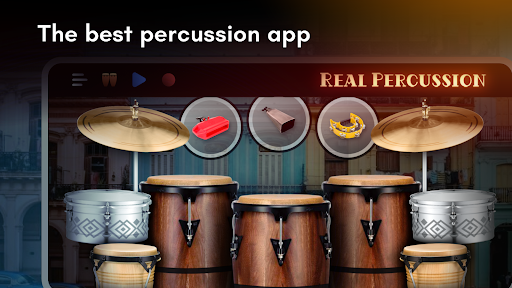 Real Percussion: enstrümanlar ekran görüntüsü