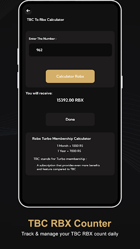 RBX Count Pro - Calc Rbux ekran görüntüsü