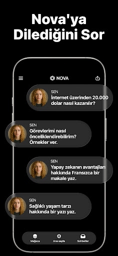 Yapay Zeka Chatbot - Nova AI ekran görüntüsü