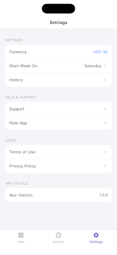 Work Log: Hours Tracker & Pay ekran görüntüsü