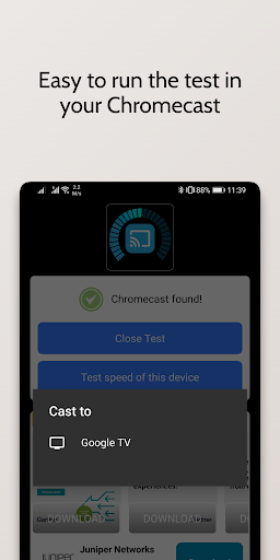 WifiSpeed (Chromecast  & TV) ekran görüntüsü