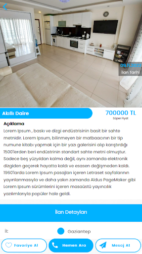 Emlak İlan ekran görüntüsü