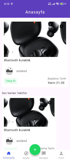 SUBid- Açık Arttırma ekran görüntüsü
