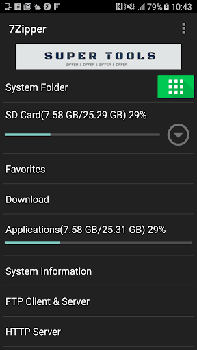 7Zipper - File Explorer (zip,  ekran görüntüsü