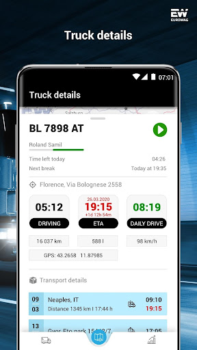 EW Telematics ekran görüntüsü