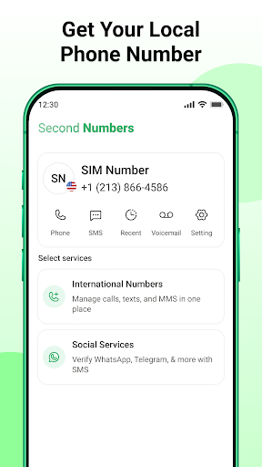 Second Phone Number - 2nd Line ekran görüntüsü