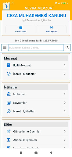 Ceza Muhakemesi Kanunu ekran görüntüsü