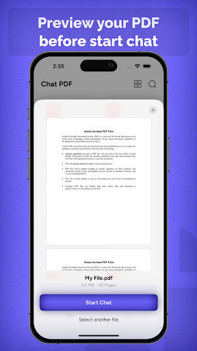 AI chat PDF - PDF Reader ekran görüntüsü