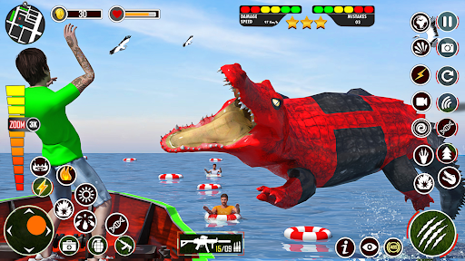Hungry Animal Crocodile Games ekran görüntüsü