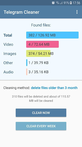 Cleaner for Telegram ekran görüntüsü