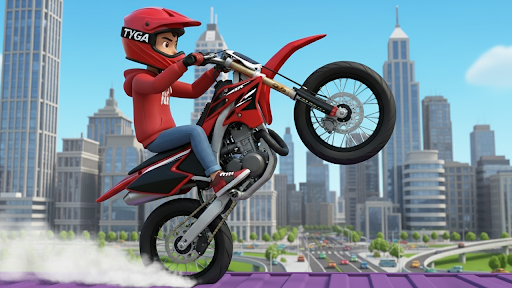 Toon Moto Bikes Stunts Racer ekran görüntüsü