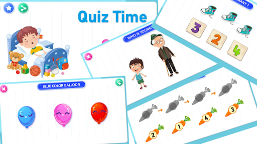Quiz game for preprimary kids ekran görüntüsü