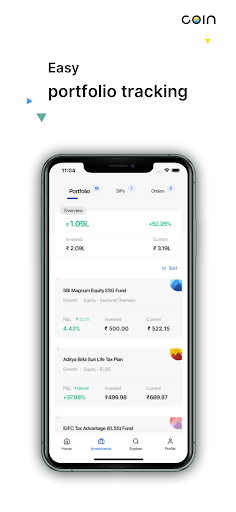 Coin by Zerodha - Mutual funds ekran görüntüsü