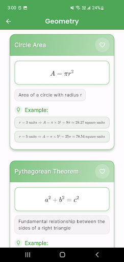 Algebra Formulas ekran görüntüsü