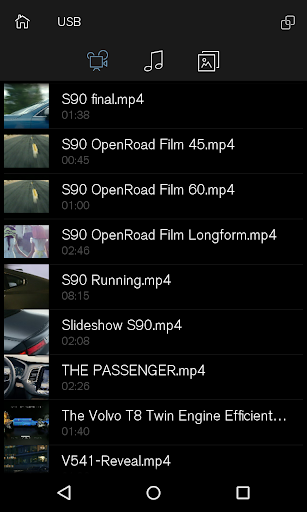 Volvo Cars Media Server ekran görüntüsü