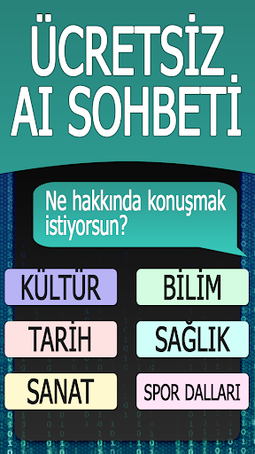 Türkçe Yapay Zeka Sohbeti ekran görüntüsü