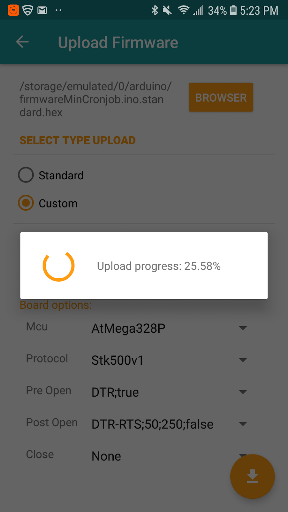 Arduino Hex Uploader-Bin/Hex ekran görüntüsü