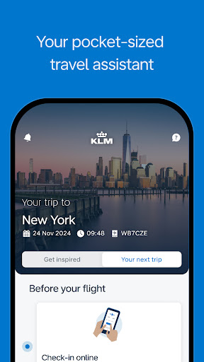 KLM - Book a flight ekran görüntüsü