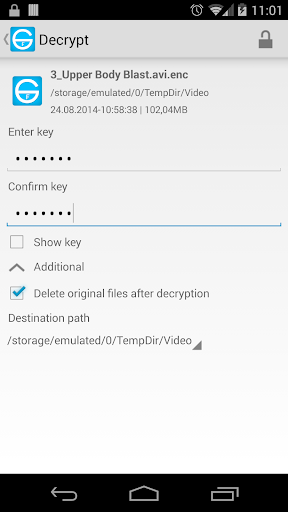 FileEnc - file encryption ekran görüntüsü