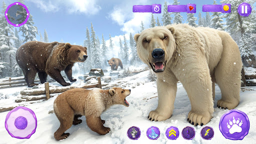 Arctic Polar Bear Family Sim ekran görüntüsü