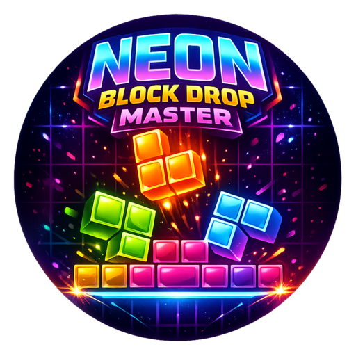 Neon Block Drop - Tetris Remix