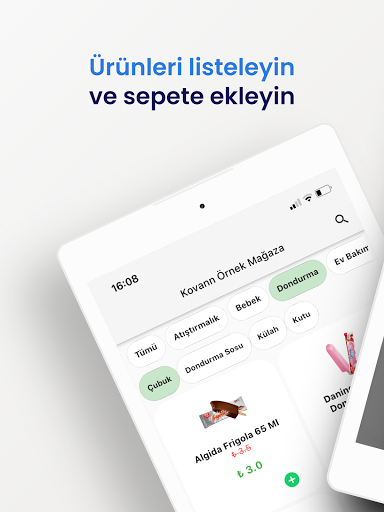 kovann - esnaftan sipariş ekran görüntüsü