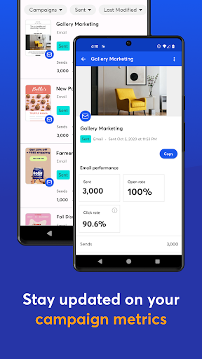 Constant Contact Marketing App ekran görüntüsü