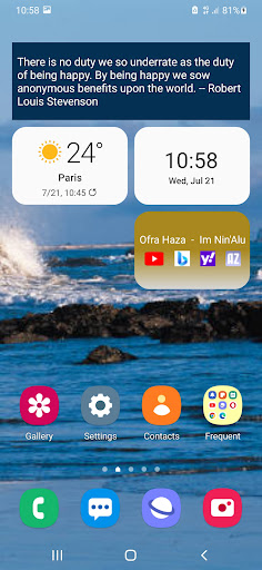 Song Suggestion widget ekran görüntüsü