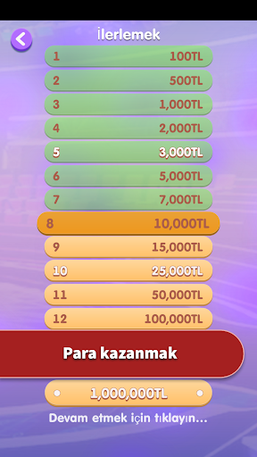 Milyonerin Evi Quiz Yarışması ekran görüntüsü