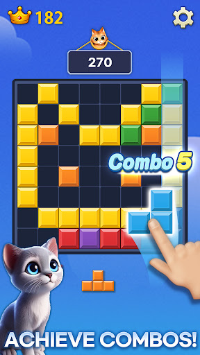 Cat Block Puzzle : Meow Blast ekran görüntüsü